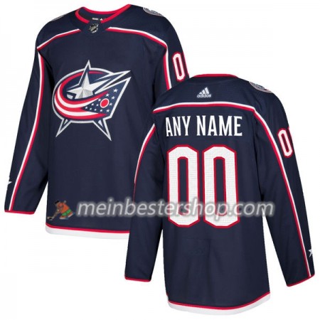Columbus Blue Jackets Custom Adidas 2017-2018 Marineblau Trikot Authentic - Herren